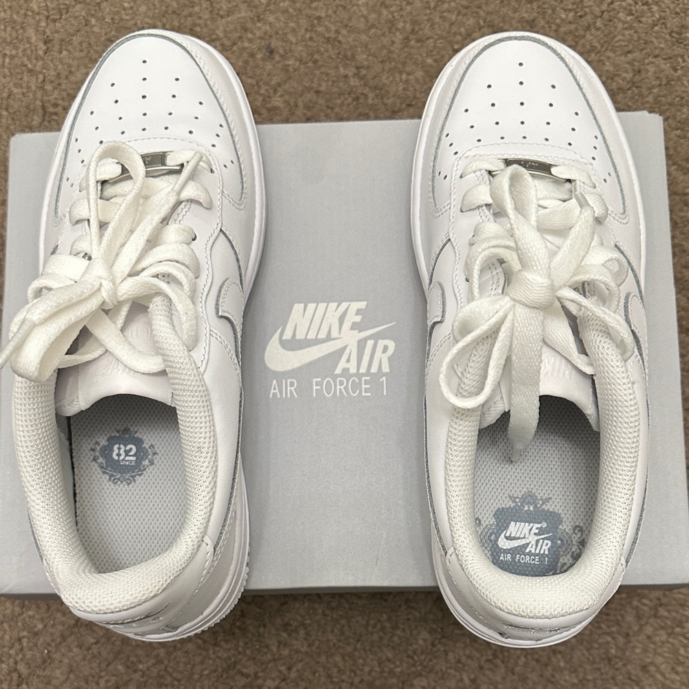 Nike Air Force 1 Kids' White Sneakers
